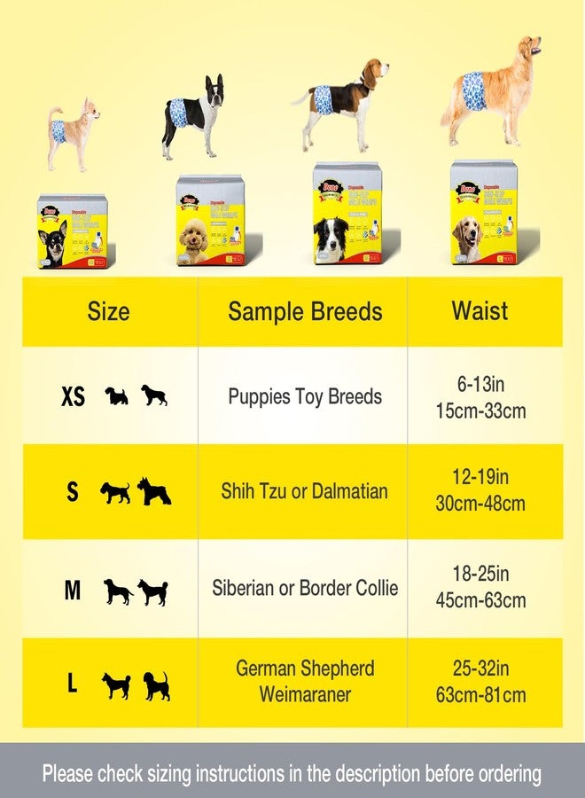 Dono Disposable Male Dog Diapers, Non-Slip Male Dog Wraps for Puppy Doggy, Super Absorbent Soft Dog Diapers,Including Four Sizes - Image 5